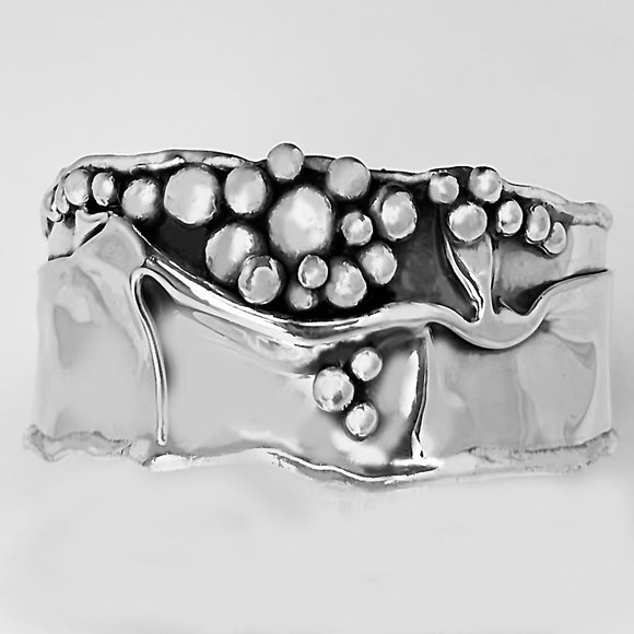 The Bubbles in Sterling Silver Cuff Bracelet.