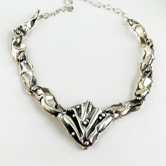 Clamshell Sterling Silver Necklace