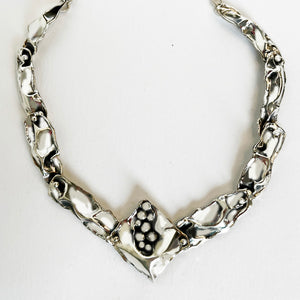 Crinkle Sterling Necklace