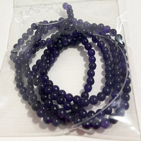 4mm dark amethyst