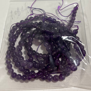 4mm Medium Amethyst beads