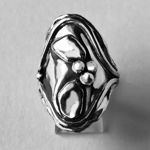Sterling Silver Fleur Ring